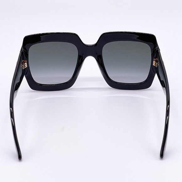 NEW GUCCI GG0053S 001 BLACK SQUARE WOMEN’S SUNGLASSES GUCCI GG0053SN 001 main image 4